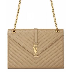 Replica YSL Large Monogram Satchel Apricot
