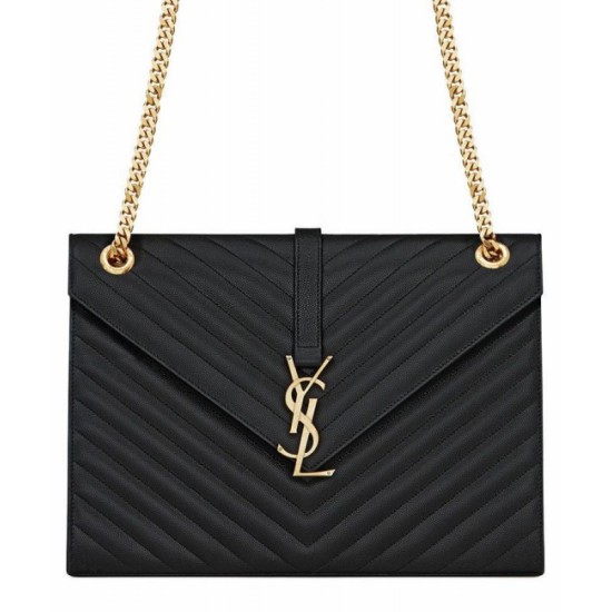 Replica YSL Large Monogram Satchel Black Replica YSL Large Monogram Satchel Black