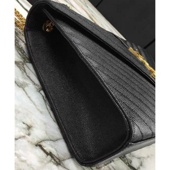 Replica YSL Large Monogram Satchel Black Replica YSL Large Monogram Satchel Black