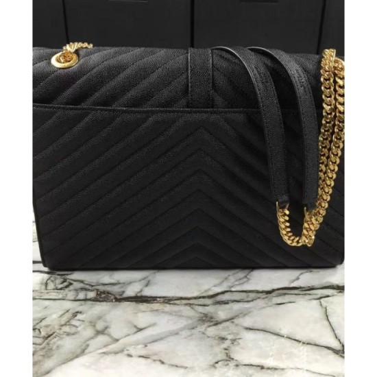 Replica YSL Large Monogram Satchel Black Replica YSL Large Monogram Satchel Black