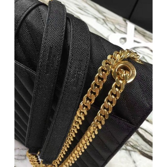 Replica YSL Large Monogram Satchel Black Replica YSL Large Monogram Satchel Black