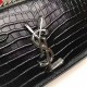 Fake YSL Saint Laurent Medium Sunset Monogram Crocodile Pattern Black Replica Replica YSL Saint Laurent Medium Sunset Monogram Crocodile Pattern Black