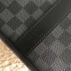 Replica Louis Vuitton Keepall Bandoulière 55 Damier Graphite N41413