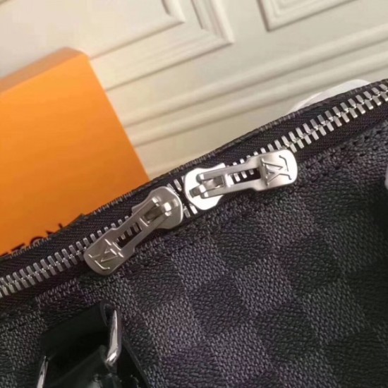 Replica Louis Vuitton Keepall Bandoulière 55 Damier Graphite N41413