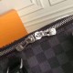 Replica Louis Vuitton Keepall Bandoulière 55 Damier Graphite N41413