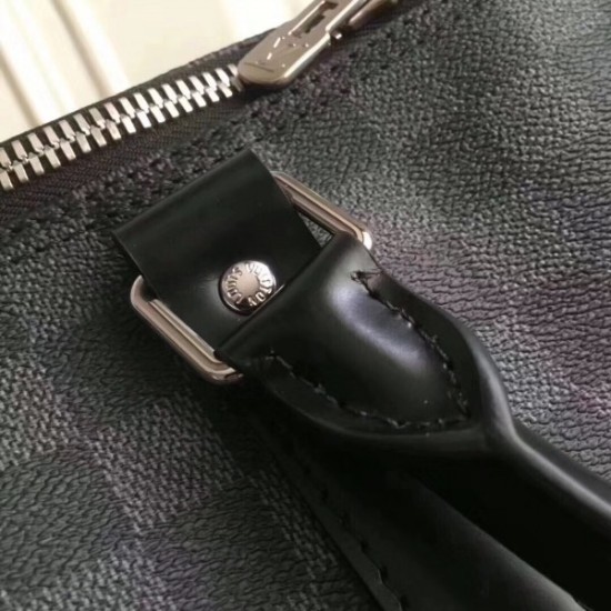 Replica Louis Vuitton Keepall Bandoulière 55 Damier Graphite N41413