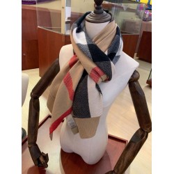 Replica Burberry classic large Check cashmere Shawl 60 x 180 Brown