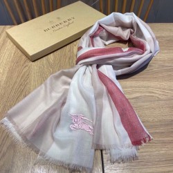 Replica Burberry classic horse embroidery check cashmere scarf 100 x 200