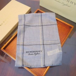 Replica Burberry Lurex Thread Color Block Check Cashmere Scarf 90 x 200