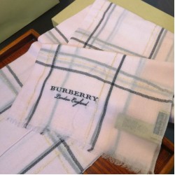 Replica Burberry Lurex Thread Color Block Check Cashmere Scarf 90 x 200