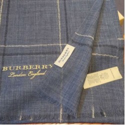 Replica Burberry Lurex Thread Color Block Check Cashmere Shawl 90 x 200
