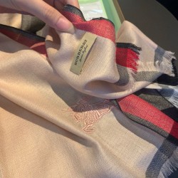 Fake Burberry classic check diamond pattern cashmere Shawl 70 x 200 Replica