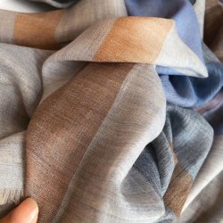 Replica Burberry classic horse embroidery check cashmere scarf 100 x 200