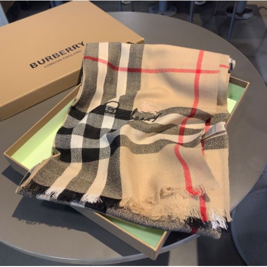 Fake Burberry classic check Cashmere Shawl 70 x 220 Replica