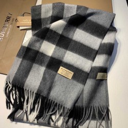 Replica Burberry Classic Medium Check Cashmere Shawl 40 x 180