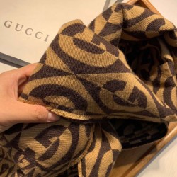 Replica Gucci GG wool jacquard Men scarf Fake Gucci GG wool jacquard Men scarf Replica