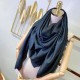 Replica Gucci Wool GG jacquard Double-sided square Scarf Dark Green