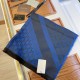 Replica Gucci Wool GG jacquard Double-sided square Scarf Blue