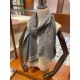 Replica Gucci classic double-faced cashmere men scarf Gray