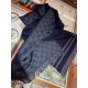 Replica Gucci classic double-faced cashmere men scarf Dark Blue