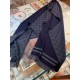 Replica Gucci classic double-faced cashmere men scarf Dark Blue