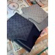 Replica Gucci classic double-faced cashmere men scarf Dark Blue