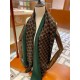 Replica Gucci double heavy wool silk scarf Green