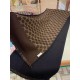 Replica Gucci double heavy wool silk scarf Black