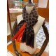 Replica Gucci double heavy wool silk scarf Red