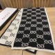 Replica Gucci Classic Wool GG jacquard Scarf Blue