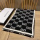 Replica Gucci Classic Wool GG jacquard Scarf Blue