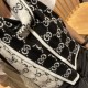 Replica Gucci Classic Wool GG jacquard Scarf Blue