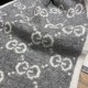 Replica Gucci Classic Wool GG jacquard Scarf Gray