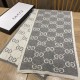 Replica Gucci Classic Wool GG jacquard Scarf Gray