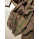 Replica Gucci Small houndstooth cashmere scarf Coffee