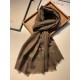 Replica Gucci Small houndstooth cashmere scarf Coffee