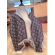 Fake Gucci Limited edition classic elements inlaid lurex shawl Brown Replica