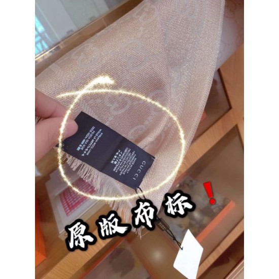 Fake Gucci Limited edition classic elements inlaid lurex shawl Pink Replica