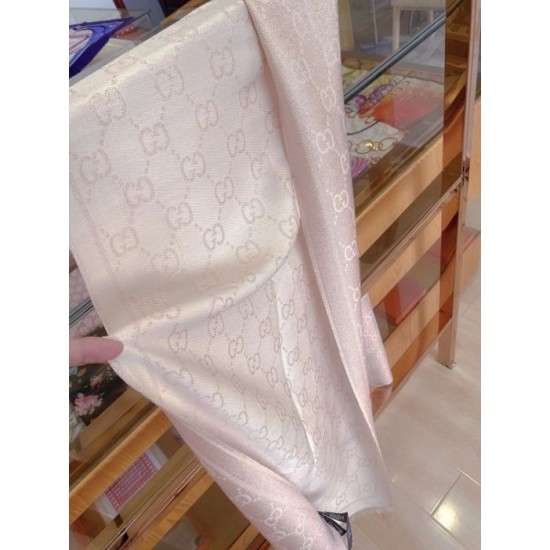 Fake Gucci Limited edition classic elements inlaid lurex shawl Pink Replica