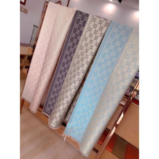 Fake Gucci Limited edition classic elements inlaid lurex shawl Pink Replica
