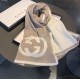 Fake Gucci Classic Cashmere Scarf Brown Replica