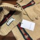 Fake Gucci Classic Cashmere Jacquard Scarf & Hat Brown Replica