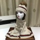 Replica Gucci Classic Cashmere Jacquard Scarf & Hat Beige Replica Gucci Classic Cashmere Jacquard Scarf & Hat Beige