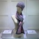 Fake Gucci Classic Cashmere Jacquard Scarf & Hat Pink /Gray Replica