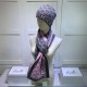 Fake Gucci Classic Cashmere Jacquard Scarf & Hat Pink /Gray Replica