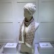 Replica Gucci Classic Cashmere Jacquard Scarf & Hat Brow /White