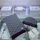 Replica Gucci Classic Cashmere Jacquard Scarf & Hat Gray