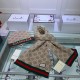 Fake Gucci Classic Cashmere Jacquard Scarf & Hat Brown / Red Replica