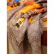 Replica Gucci classic double G letter Logo Scarf with floral elements Orange