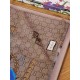 Replica Gucci classic double G letter Logo Scarf with floral elements Green